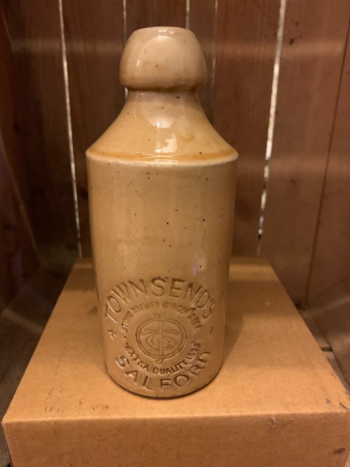 Vintage Stoneware Ginger Beer Bottle - Townsends