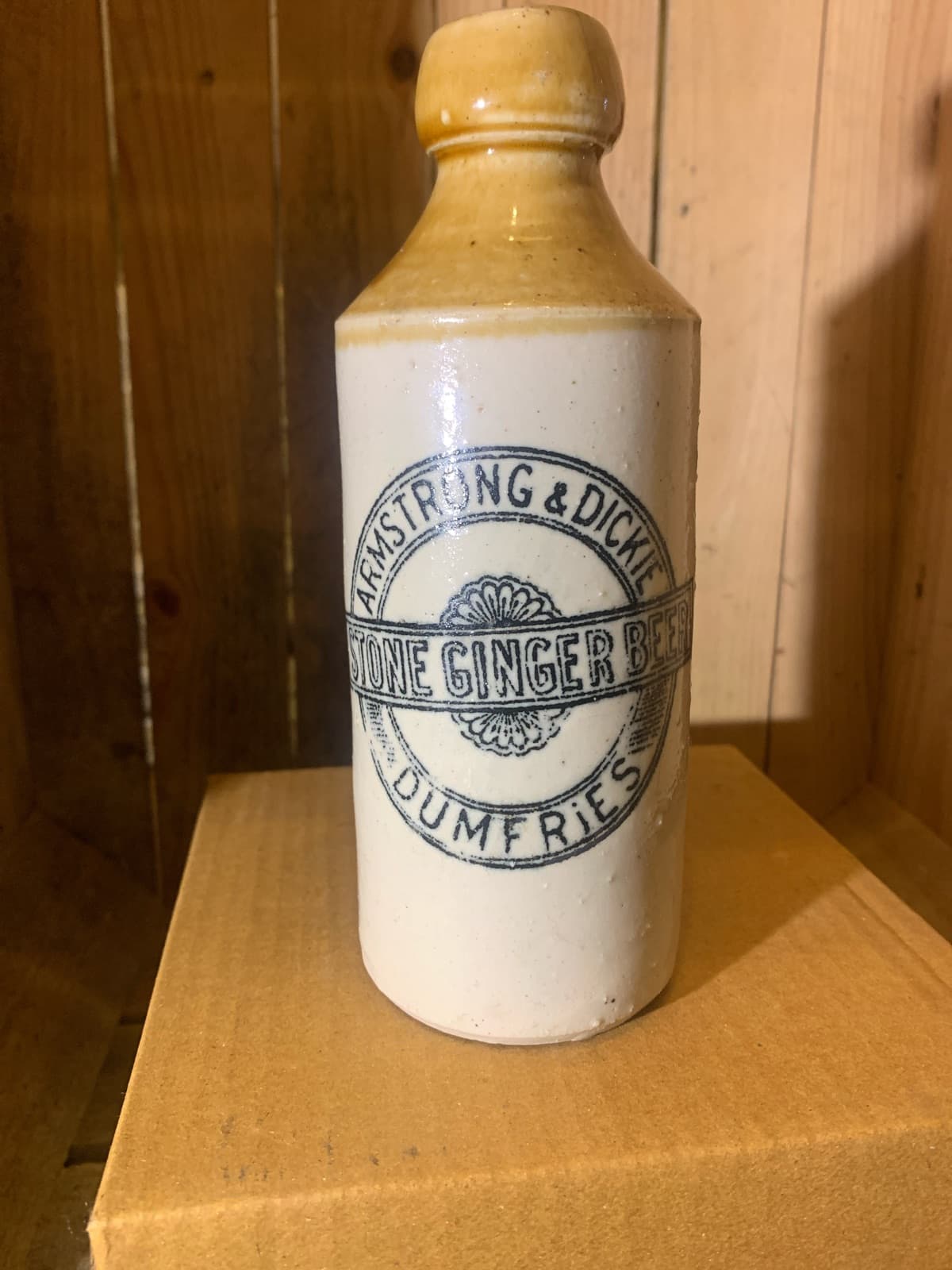 A&D Stoneware Ginger Beer Bottle