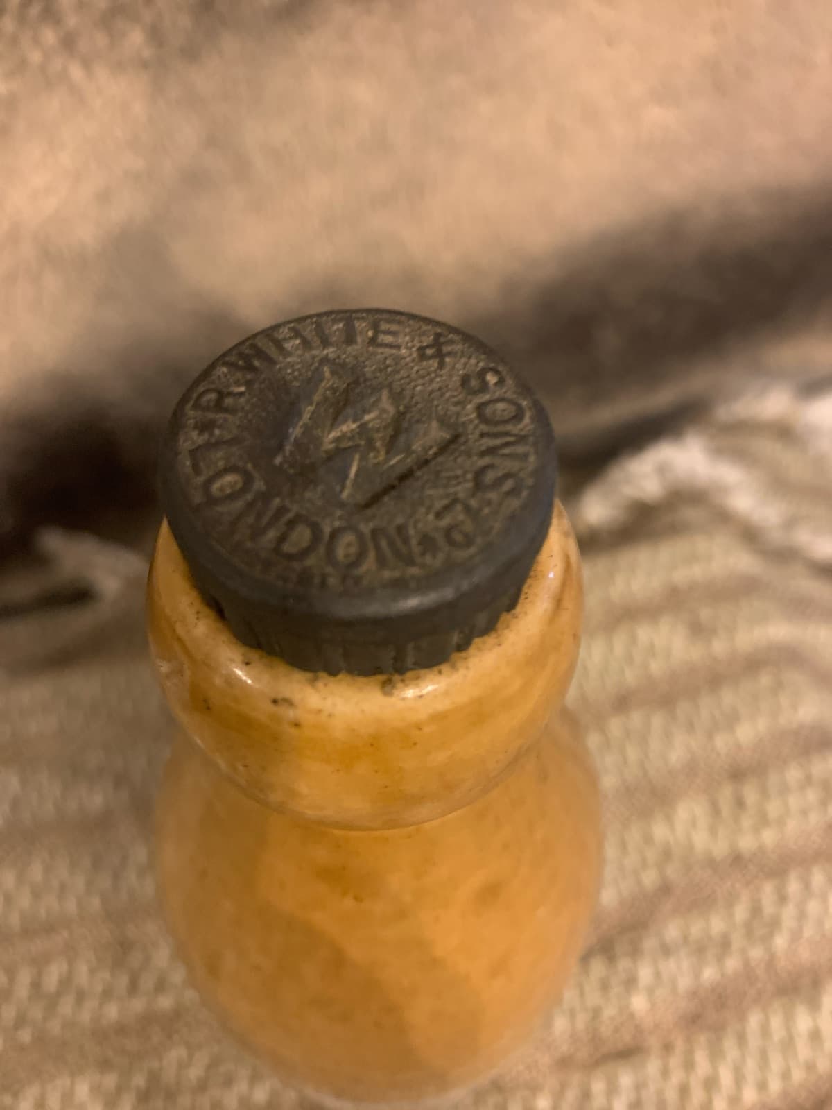 Vintage R. White's Old Style Ginger Beer Bottle