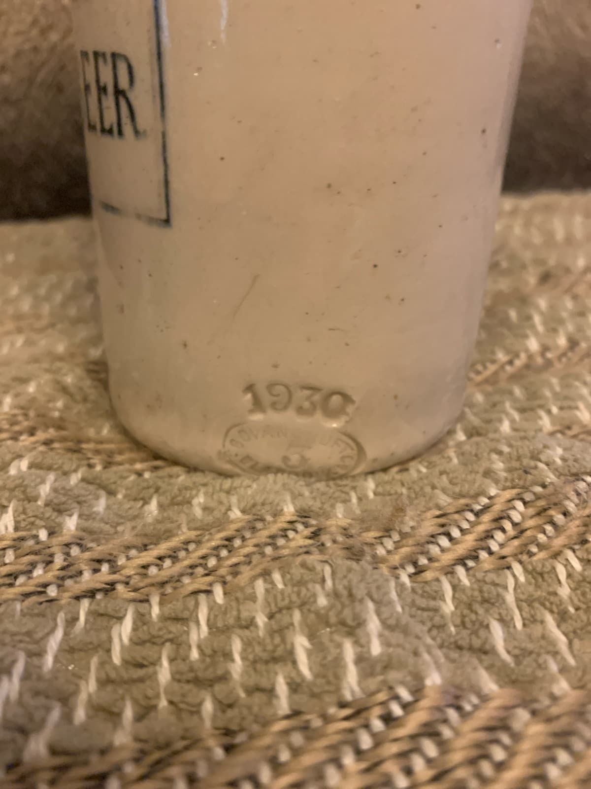 Vintage R. White's Old Style Ginger Beer Bottle