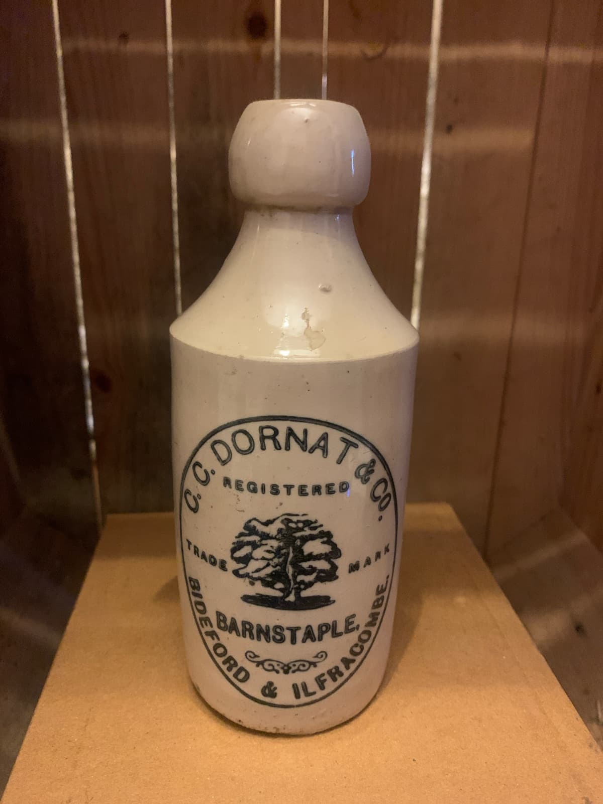 Vintage C.C. Dornat & Co Stoneware Bottle - Barnstaple