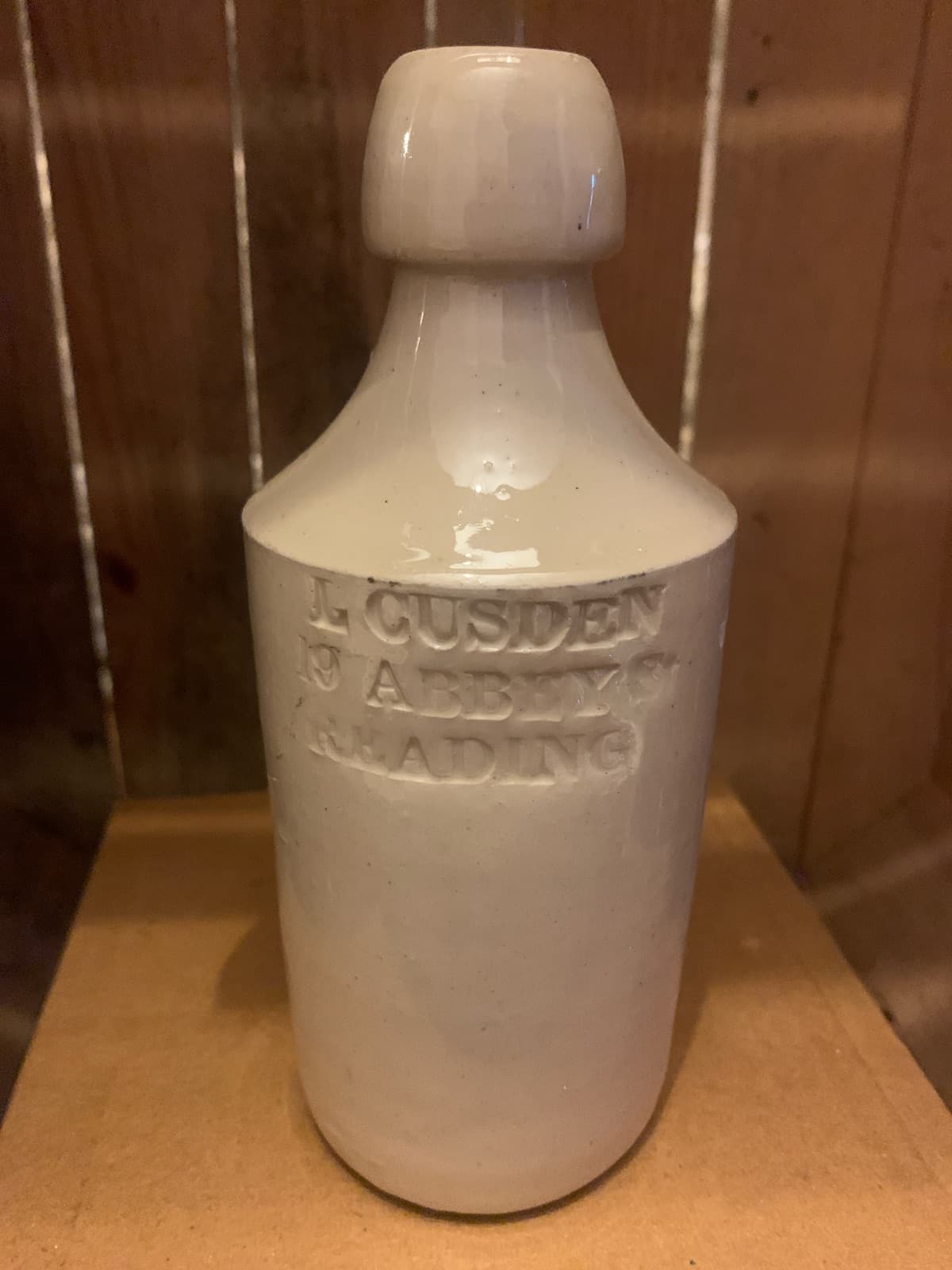 Vintage Ceramic Bottle 19 Abbey St Reading
