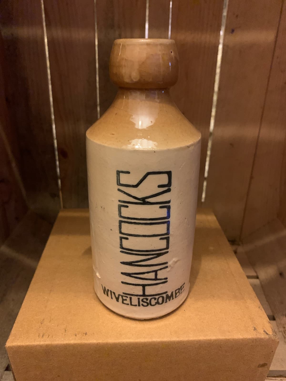 Vintage Salt-Glazed Stoneware Bottle - Wyeliscombe